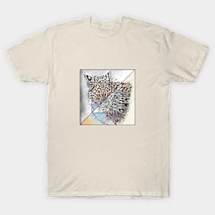 Snow Leopard Square T-Shirt